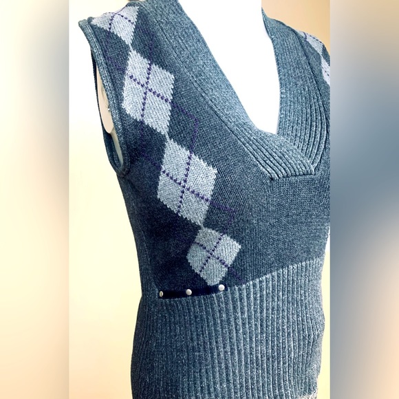JP Evolution Grey Checkered Vest Small - Picture 2 of 15